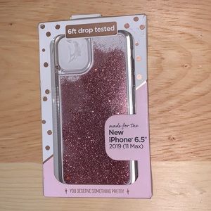 Fellowes pink glittery phone case for iPhone 6.5 2019 (11 Max)
